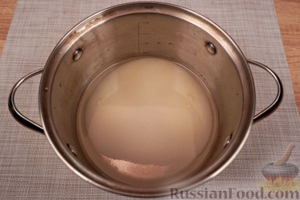 Сарагли с заварным кремом и персиками