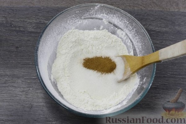 Песочный пирог с голубикой