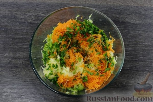 Котлеты с кабачками и картошкой