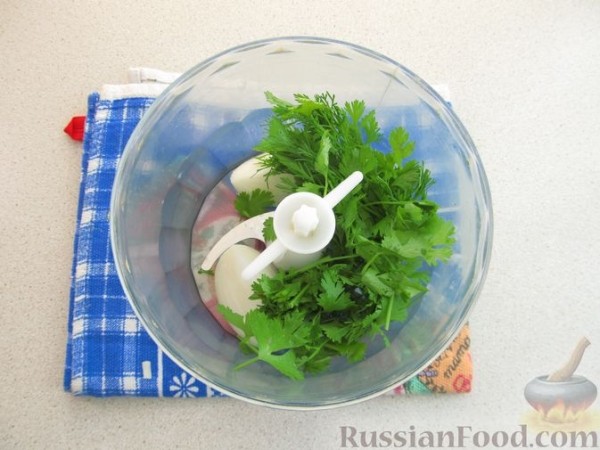 Баклажаны с ореховым соусом по-грузински