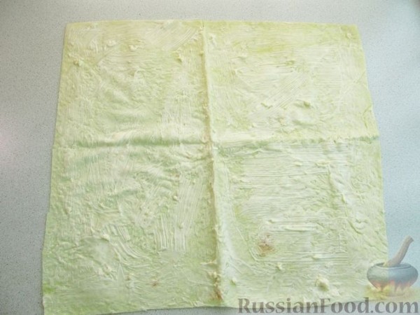 Рулетики из лаваша, с баклажанами и сыром
