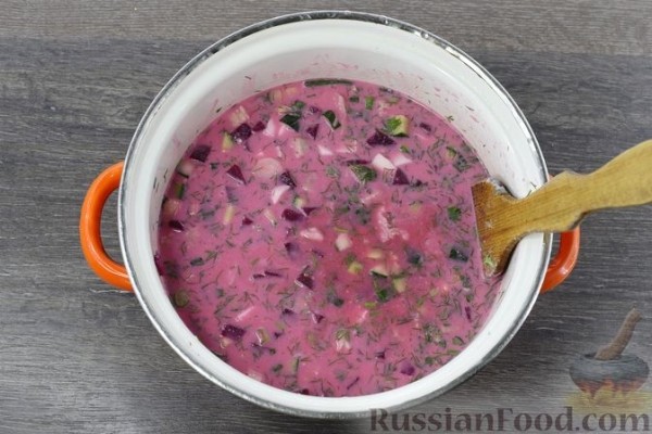Холодный свекольный суп