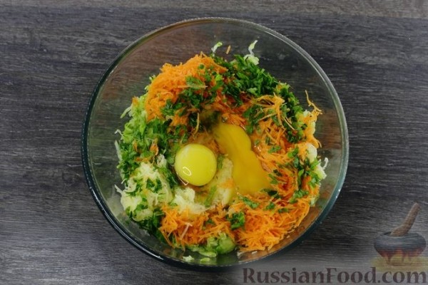 Котлеты с кабачками и картошкой