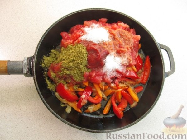Мясо с баклажанами по-грузински