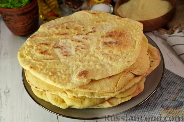 Пита из цельнозерновой муки (греческая лепёшка)