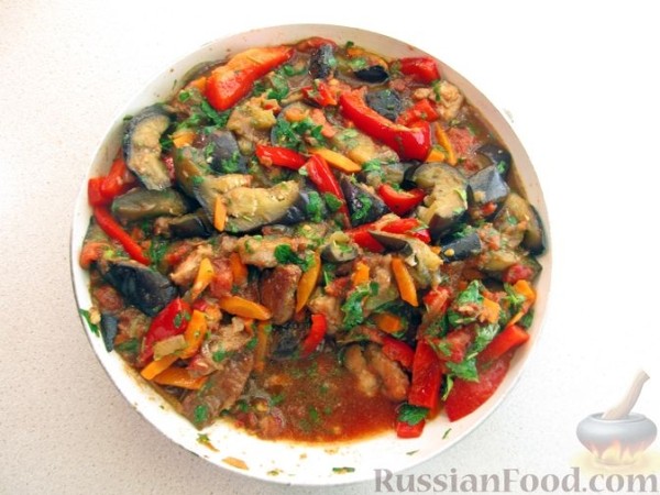 Мясо с баклажанами по-грузински