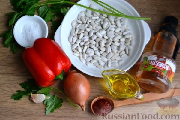 Салат из фасоли и болгарского перца