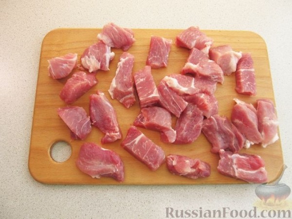 Мясо с баклажанами по-грузински