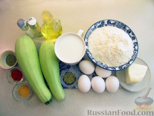 Блинные рулетики с кабачками и сыром (в духовке)