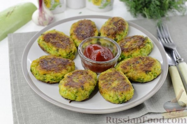 Котлеты с кабачками и картошкой
