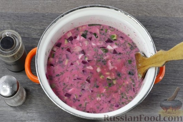Холодный свекольный суп