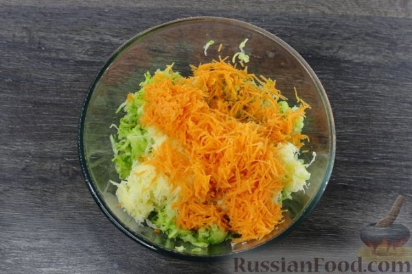 Котлеты с кабачками и картошкой