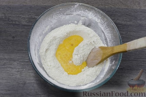 Песочный пирог с голубикой