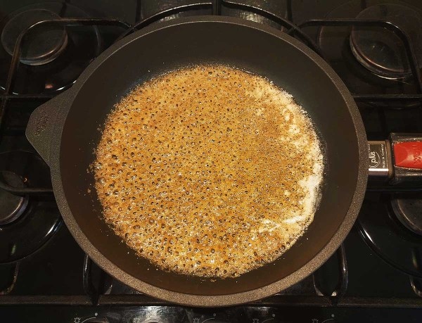 Гренки с яблоками