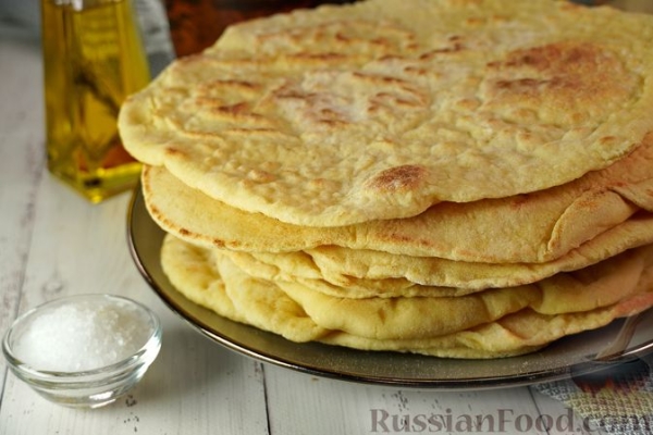 Пита из цельнозерновой муки (греческая лепёшка)
