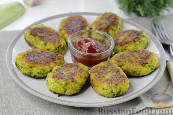 Котлеты с кабачками и картошкой
