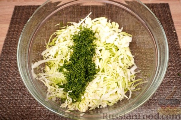 Капустный салат с хреном
