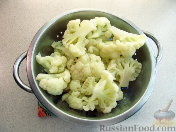 Оладьи из цветной капусты, с сыром