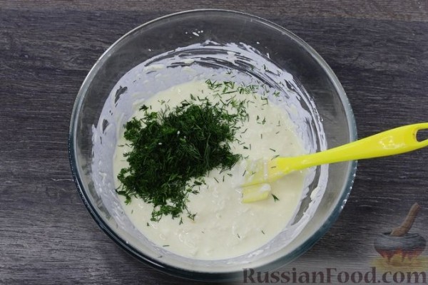 Сырный пирог с зеленым луком