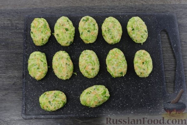 Котлеты с кабачками и картошкой