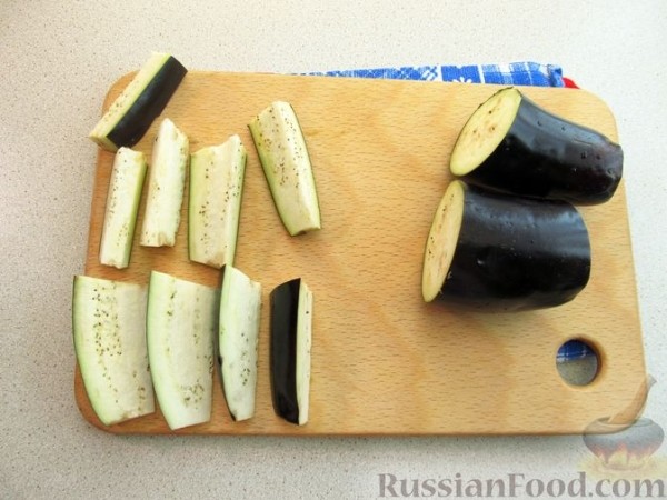 Закуска из жареных баклажанов и перца