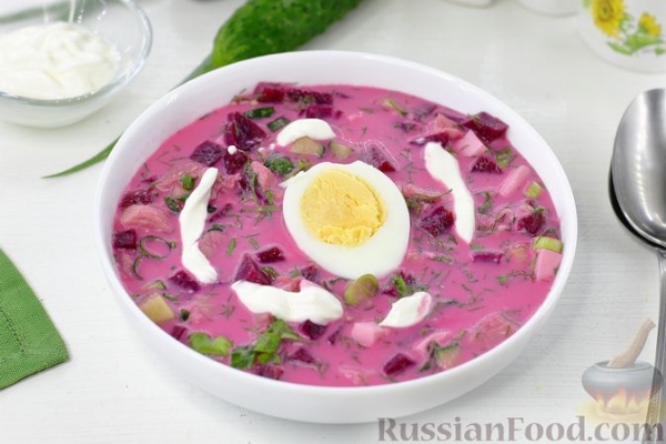 Холодный свекольный суп