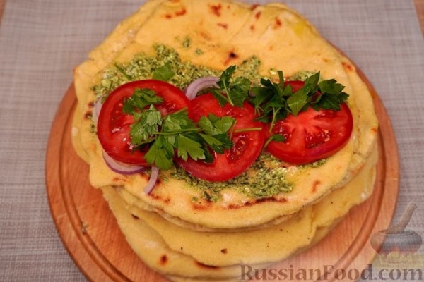 Гирос вегетарианский с баклажанами