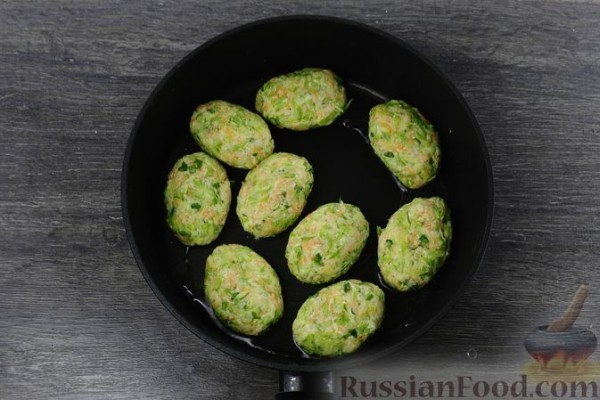 Котлеты с кабачками и картошкой