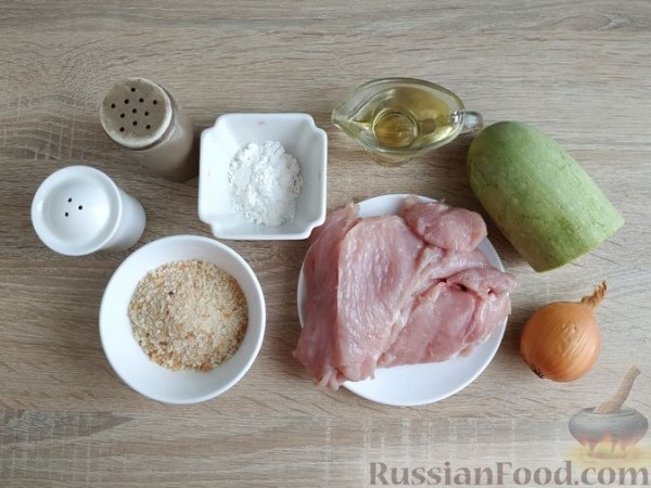 Котлеты из индейки с кабачками (без яиц)
