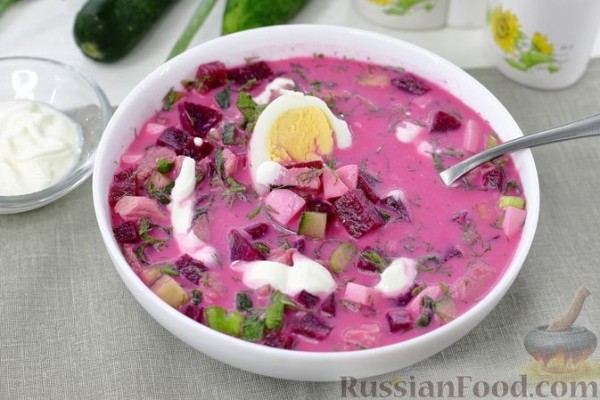 Холодный свекольный суп