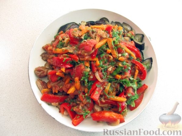 Мясо с баклажанами по-грузински