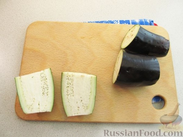 Закуска из жареных баклажанов и перца