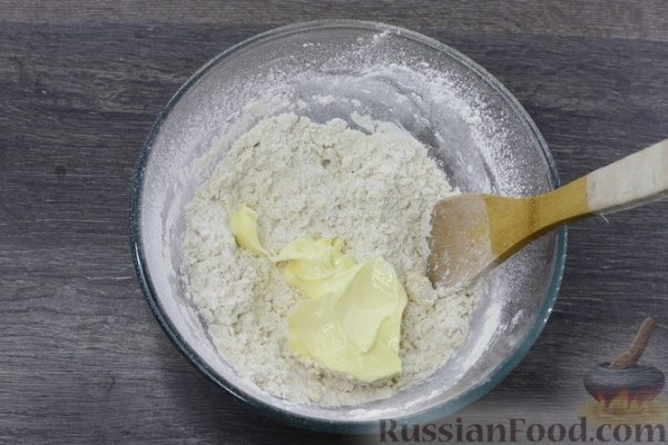 Песочный пирог с голубикой