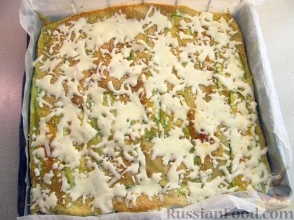Блинные рулетики с кабачками и сыром (в духовке)