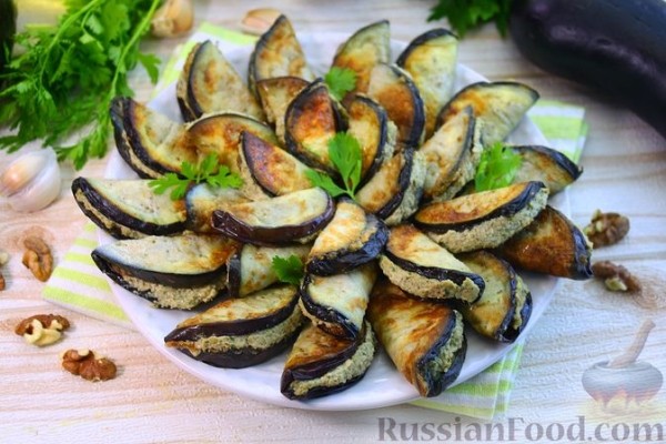 Баклажаны с ореховым соусом по-грузински