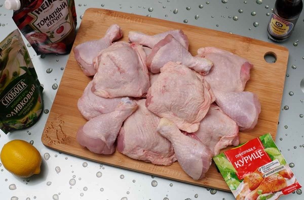 Курица на мангале