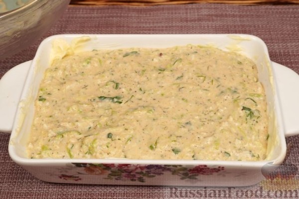 Запеканка из кабачков с брынзой