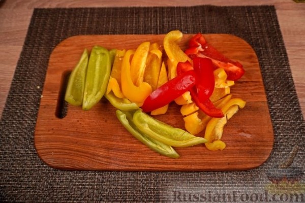 Гирос с болгарским перцем на гриле