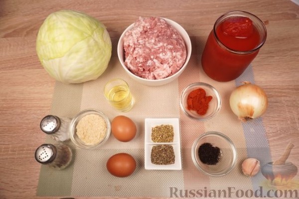 Капустная запеканка с фаршем