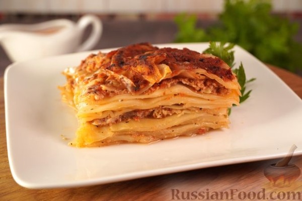 Капустная запеканка с фаршем