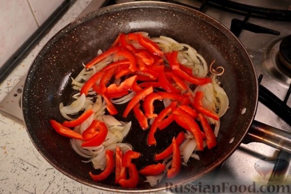 Шакшука с креветками