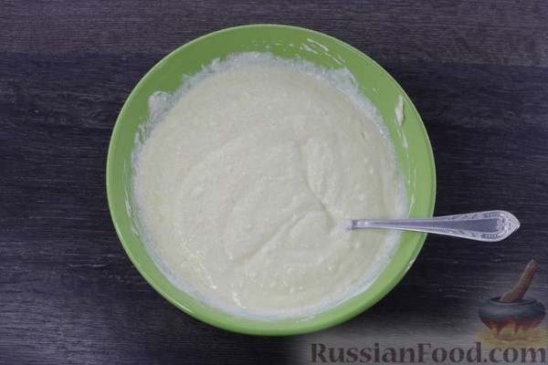 Тарт с творожной начинкой и персиками