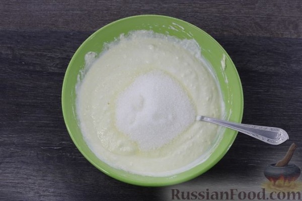 Тарт с творожной начинкой и персиками