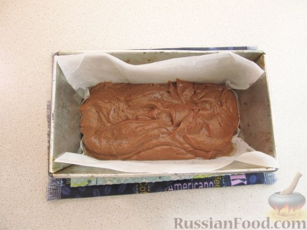 Шоколадный кекс с грушами