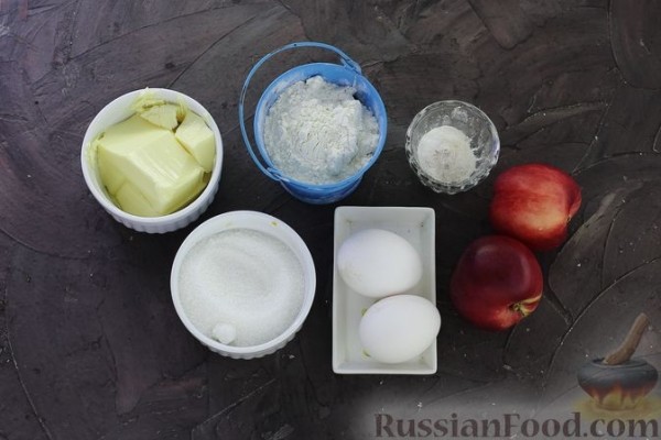 Кекс с нектаринами