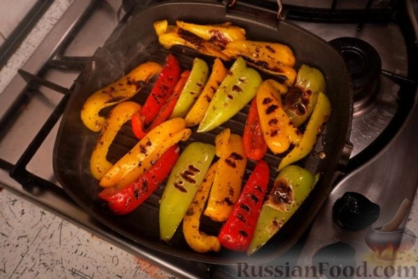 Гирос с болгарским перцем на гриле