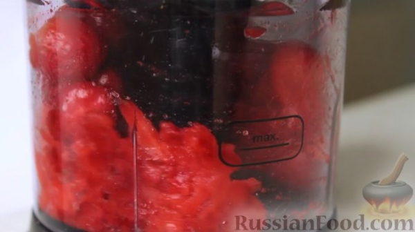 Французский тарт с клубничным пюре