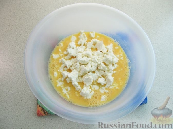 Запеканка из кабачков, шпината и феты