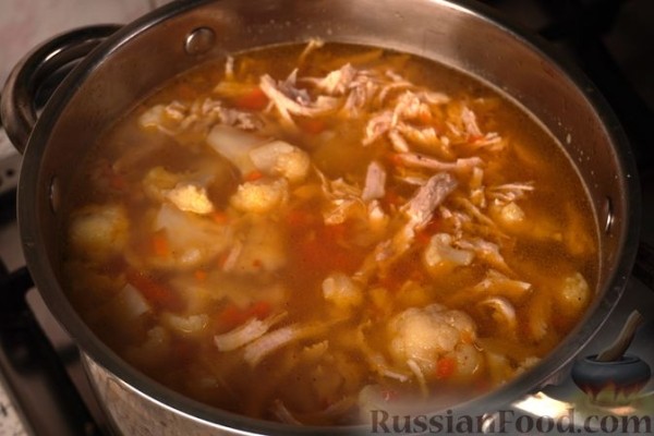 Суп из цветной капусты со сливками