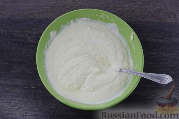 Тарт с творожной начинкой и персиками